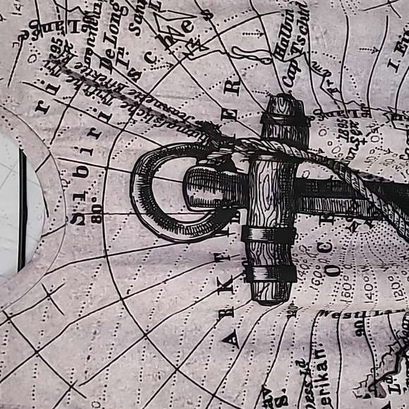 Nautical Voyage Anchor Script Mens Graphic T Shirt Dry Fit Grey Size 2XL - Picture 6 of 16